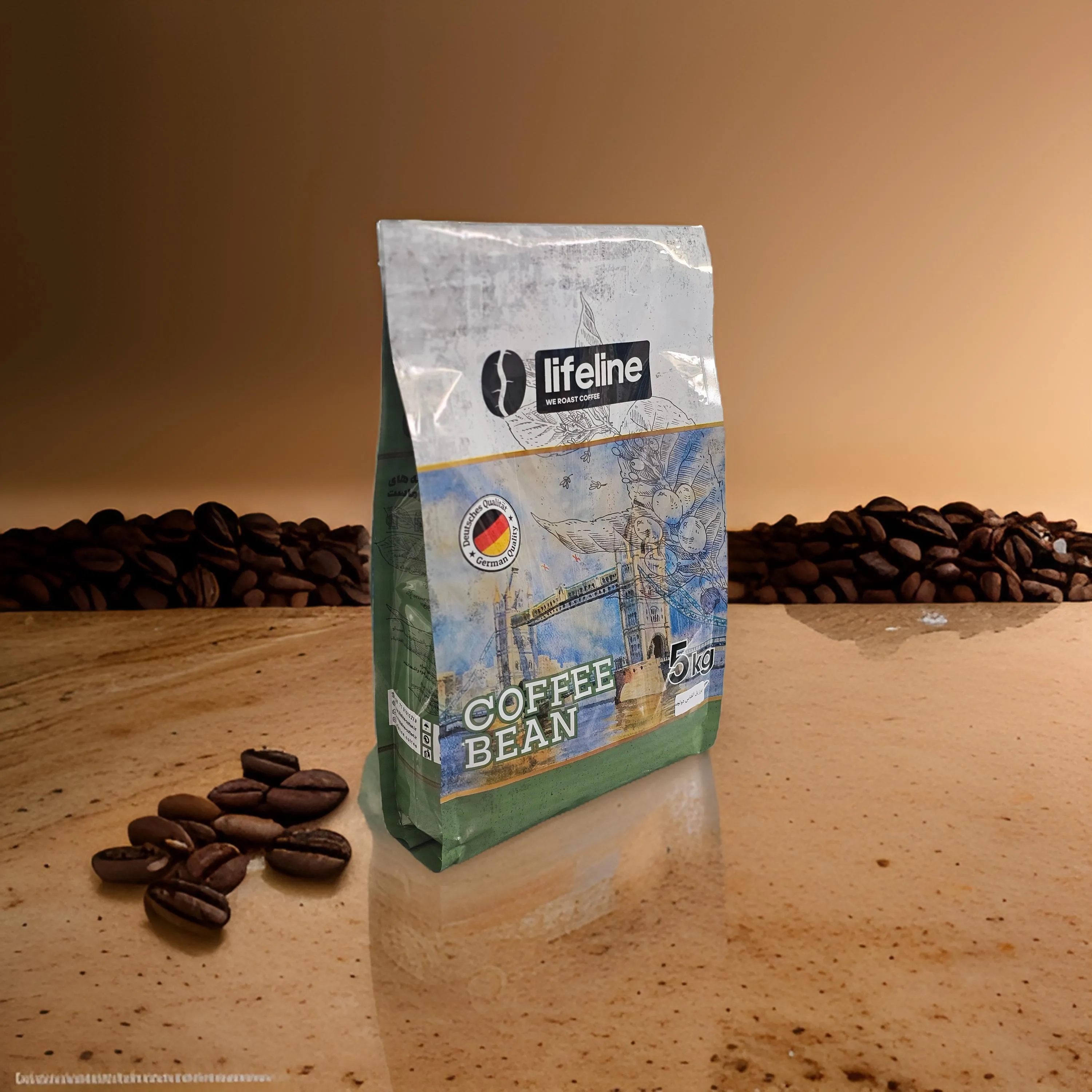 خرید دانه قهوه اتیوپی گیشا - تک خاستگاه - 5 کیلویی
